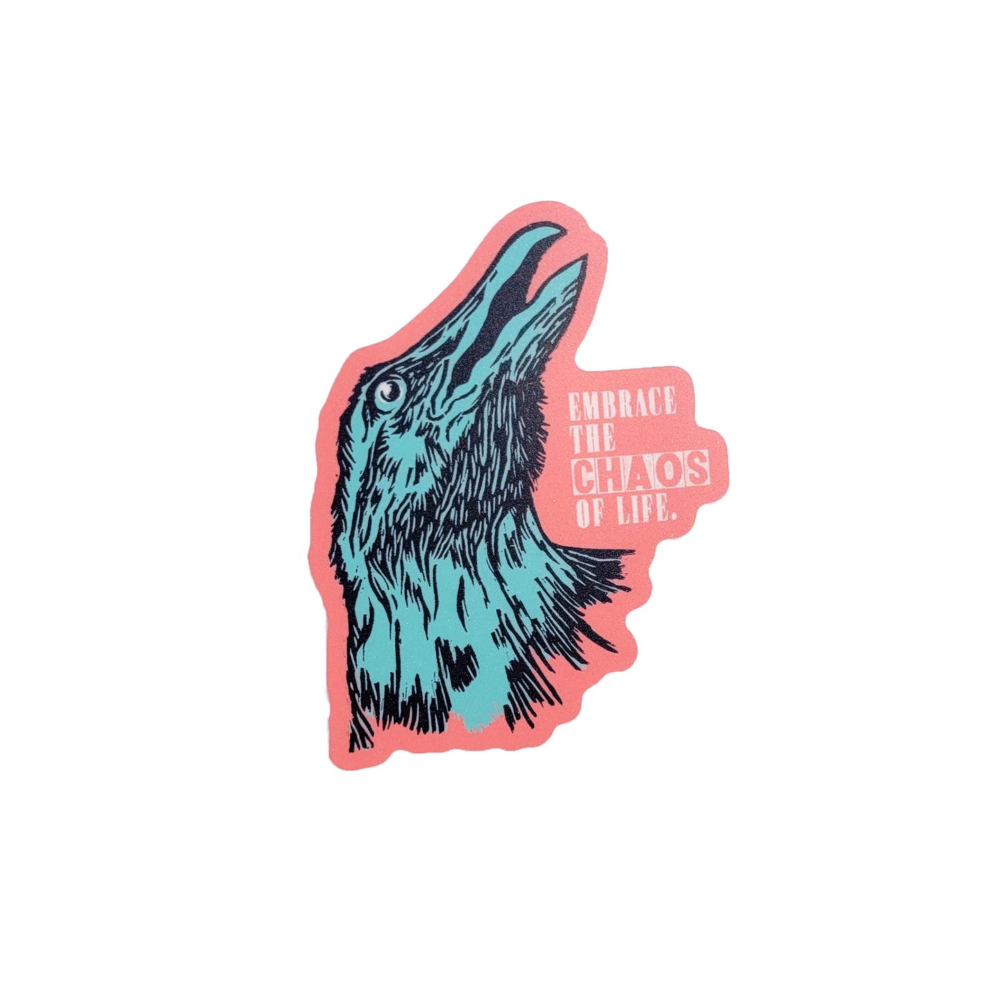 Crow Chaos Vinyl Sticker