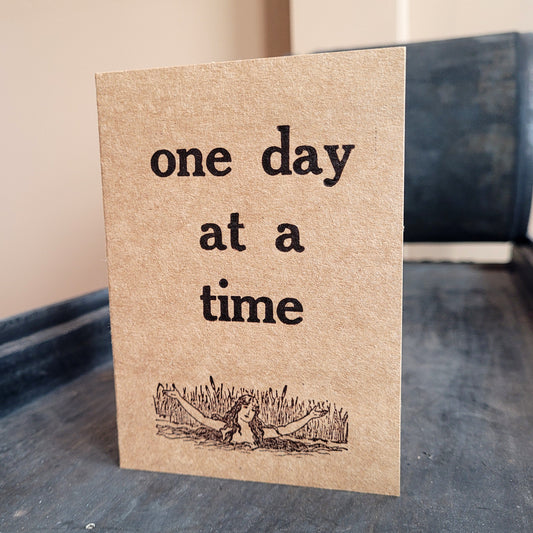 One Day At A Time folded card