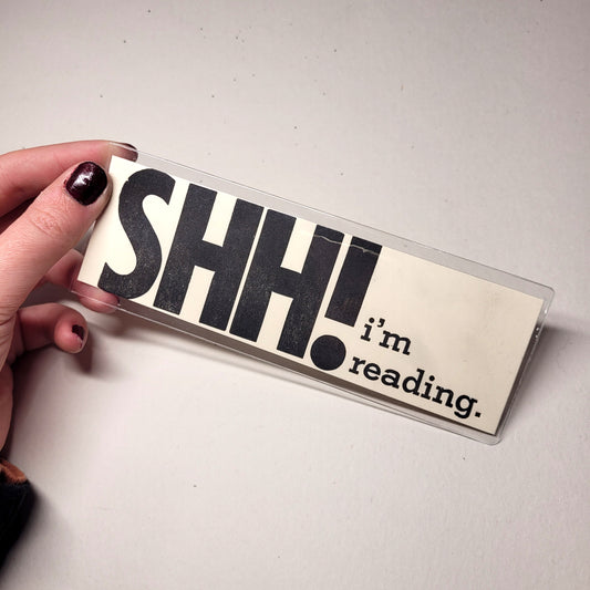 Shh! Bookmark WHITE