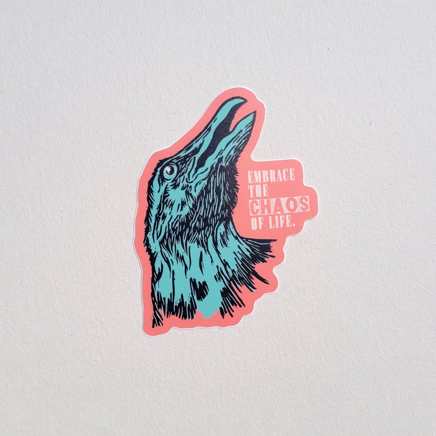 Crow Chaos Vinyl Sticker