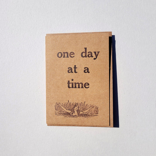 One Day At A Time folded card