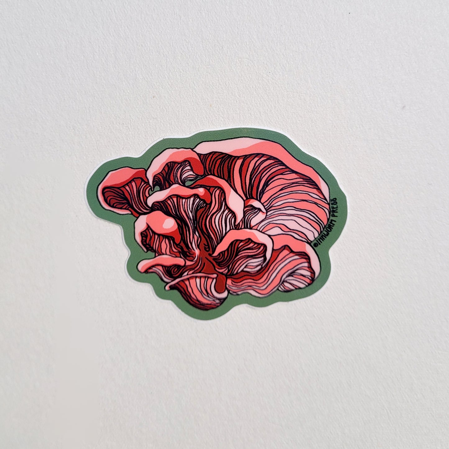 Pink Oyster Mushroom Sticker