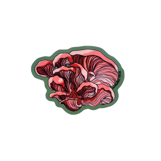 Pink Oyster Mushroom Sticker