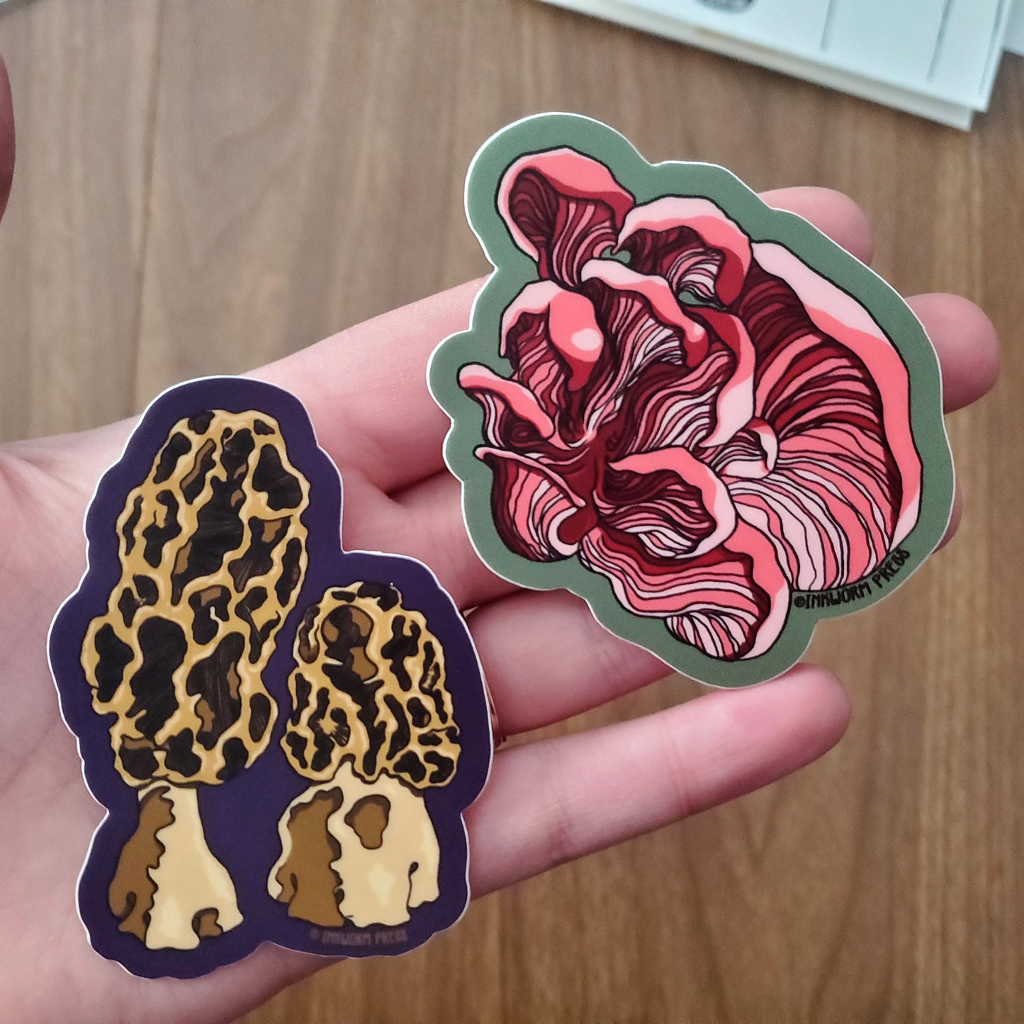 Pink Oyster Mushroom Sticker